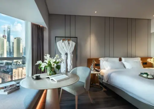 180-Degree High Rise Night View King-Size Room