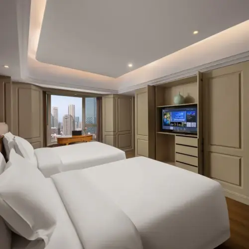 Suite – 1-Room, City-View (2 Beds) (1 Living Room, Bathtub, Sofa)