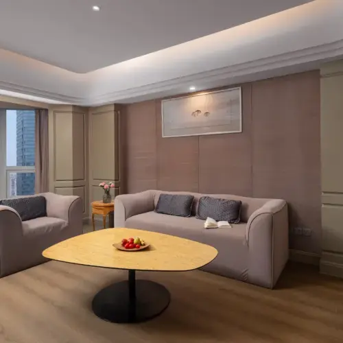 Suite – 1-Room, City-View (2 Beds) (1 Living Room, Bathtub, Sofa)